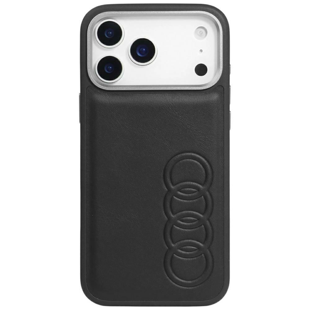 Etui AUDI TT Synthetic Leather MagSafe do iPhone 17 Pro Czarny