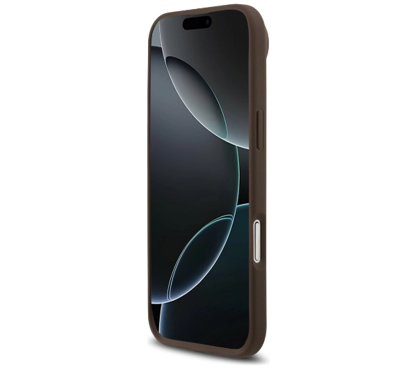 Guess 4G Circle Classic Logo MagSafe do iPhone Air Brązowy