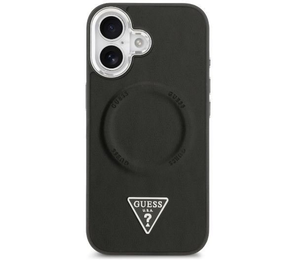 Guess Triangle Logo MagSafe do iPhone 17 czarny