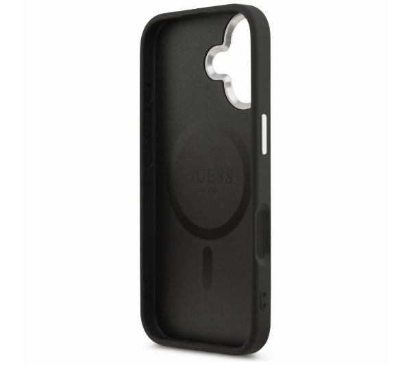 Guess Triangle Logo MagSafe do iPhone 17 czarny