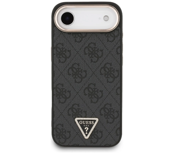 Guess 4G Triangle Logo MagSafe do iPhone Air Czarny srebrny