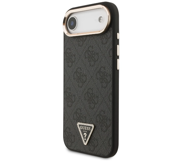 Guess 4G Triangle Logo MagSafe do iPhone Air Czarny srebrny