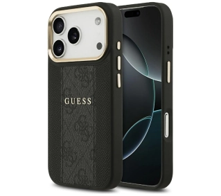 Guess 4G Stripe MagSafe do iPhone 17 Pro czarny