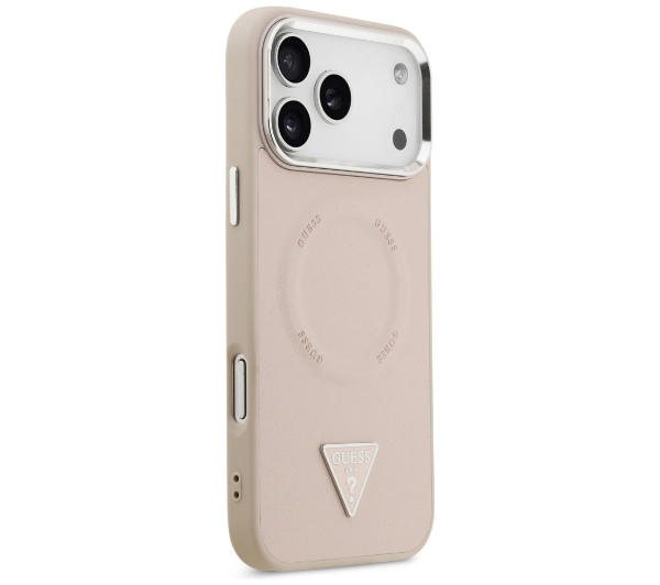 Guess Triangle Logo MagSafe do iPhone 17 Pro Max Różowy