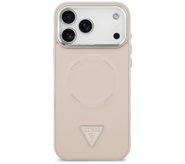 Guess Triangle Logo MagSafe do iPhone 17 Pro Max Różowy