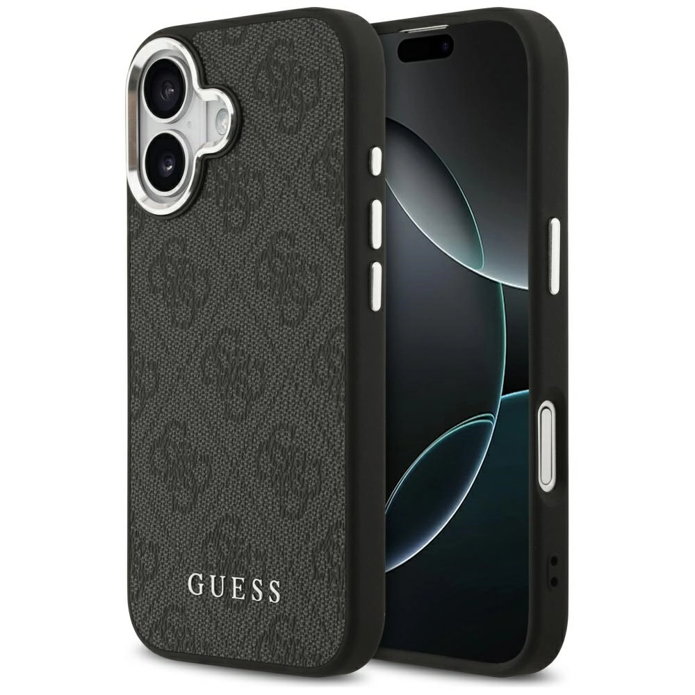 Etui Guess 4G Classic Logo MagSafe do iPhone 17 Czarny