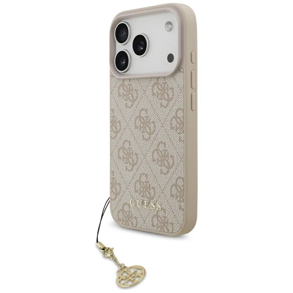 Etui Guess 4G Charms Collection MagSafe do iPhone 17 Pro Różowy