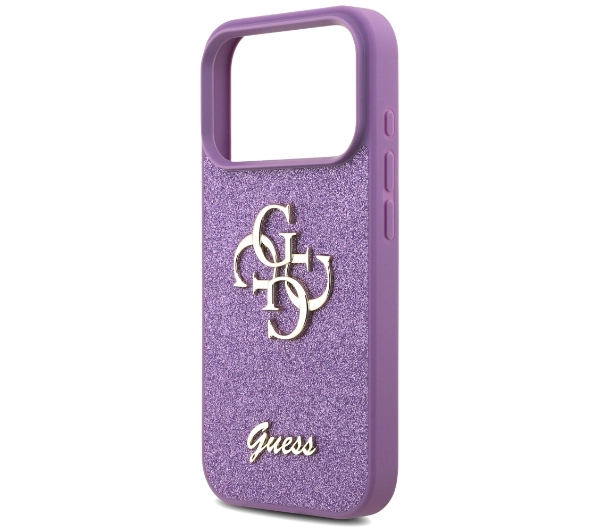 Guess Fixed Glitter Big 4G do iPhone 17 Pro liliowy