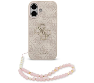 Guess 4G Strap 4G Classic Logo do iPhone 17 różowy