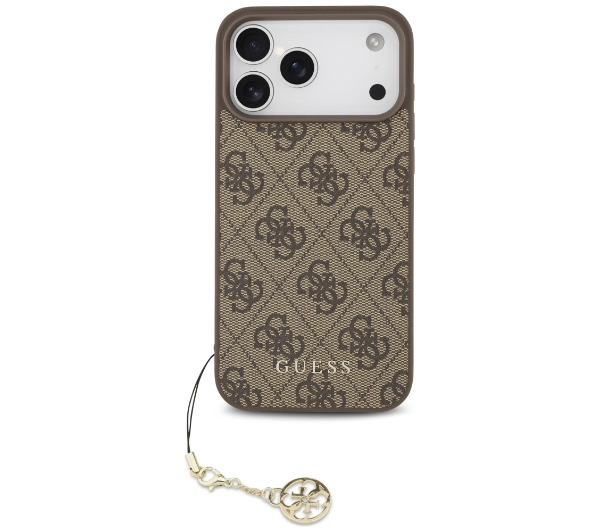 Guess 4G Charms Collection MagSafe do iPhone 17 Pro Max Brązowy