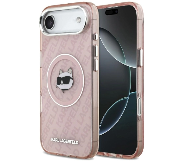 Karl Lagerfeld IML Choupette Head Logo MagSafe do iPhone Air Różowy