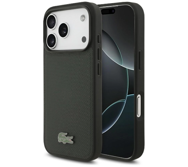 Lacoste Petit Pique Lacquer Logo MagSafe do iPhone 17 Pro sinople