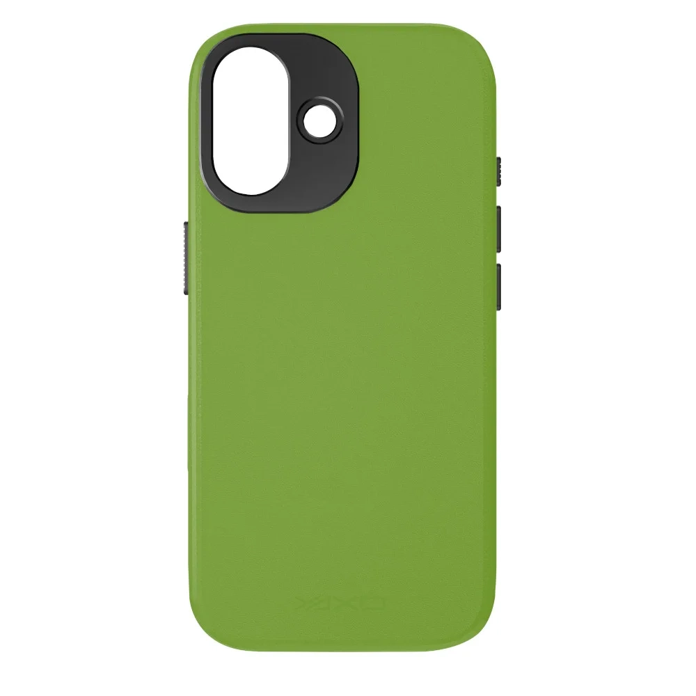 Etui Yaxo Leather Gear Slim Case MagSafe do iPhone 17 Zielony