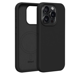 Etteri Silicone Case do iPhone 15 Pro Czarny - ⚡ EURO HIT CENOWY! ⚡