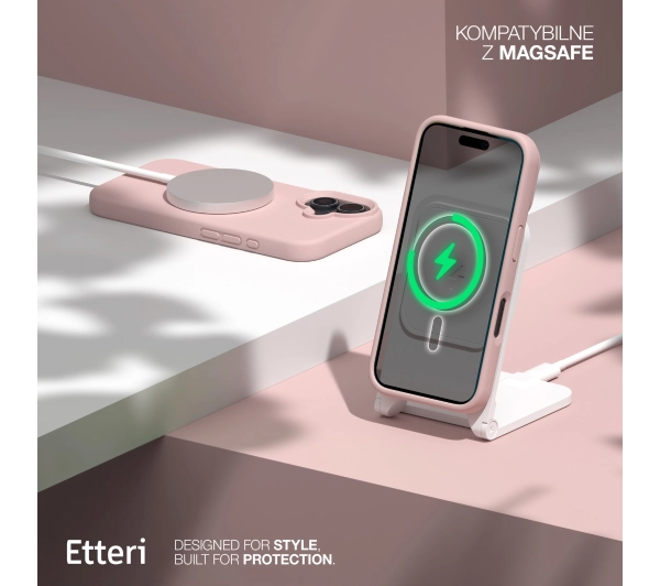 Etteri Silicone Case do iPhone 16 Plus Różowy