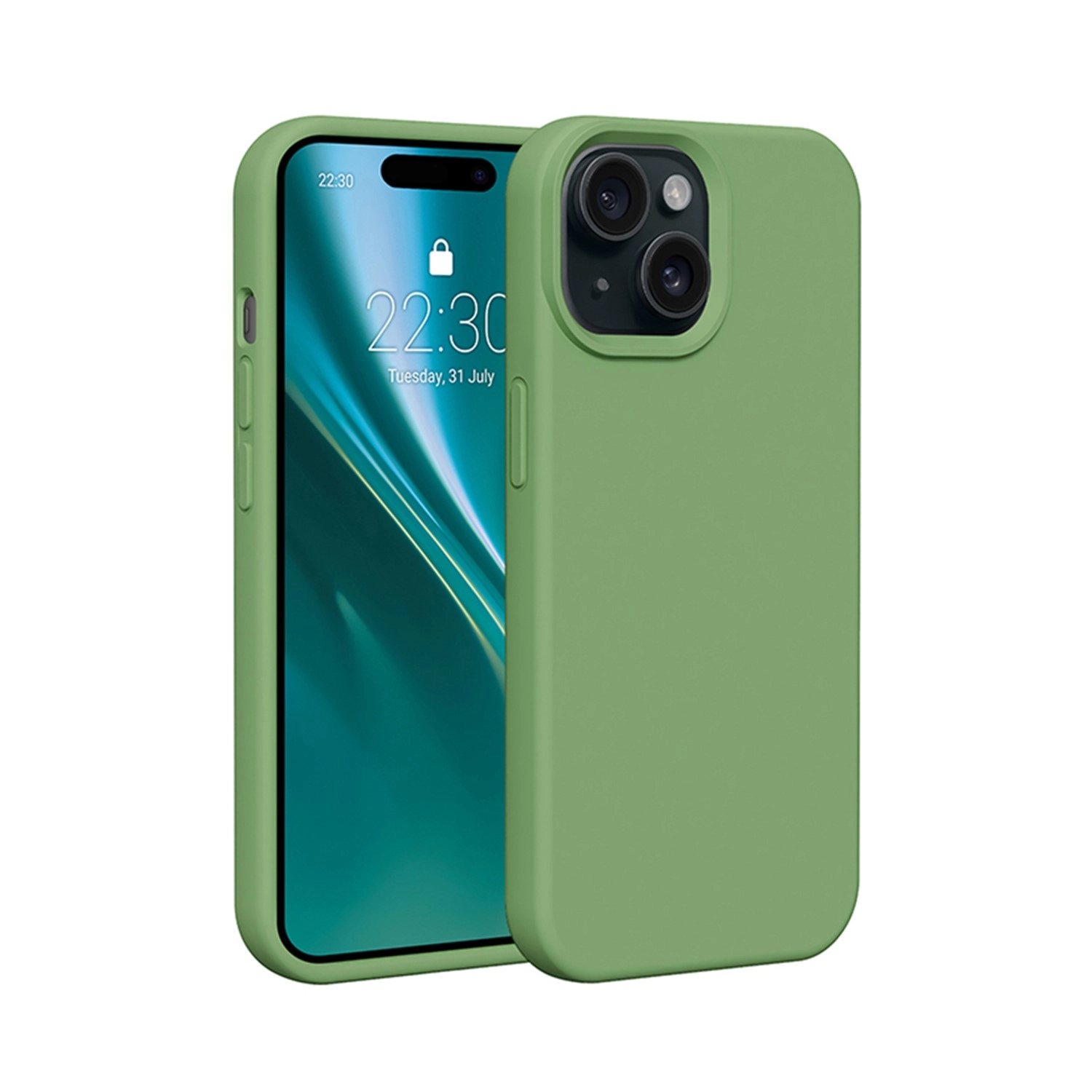 Etui Etteri Silicone Case do iPhone 13 Zielony