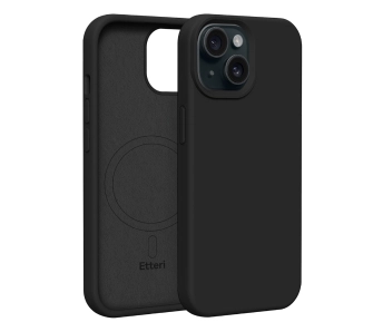Etui Etteri Silicone Case do iPhone 15 Czarny