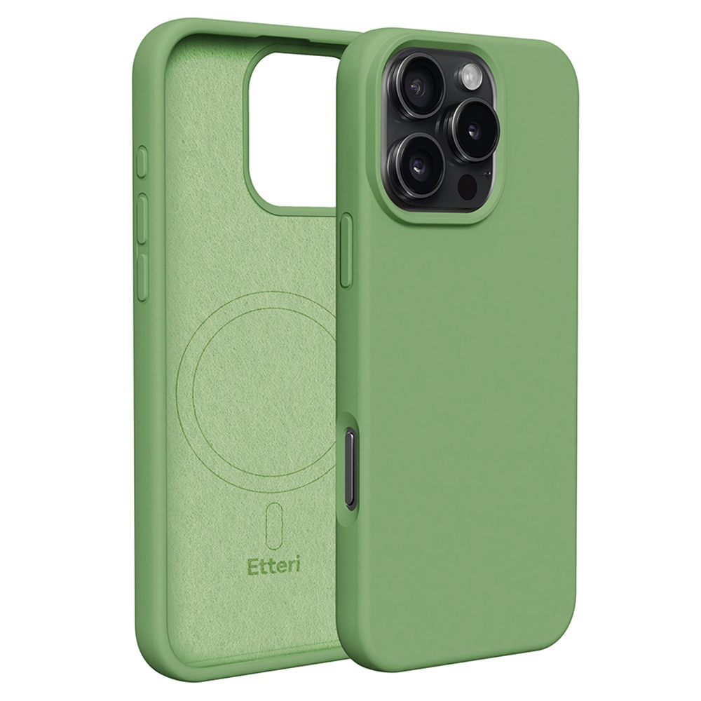Etui Etteri Silicone Case do iPhone 16 Pro Max Zielony