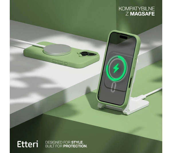 Etteri Silicone Case do iPhone 16 Plus Zielony