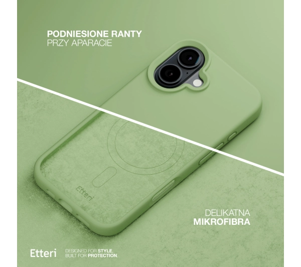 Etteri Silicone Case do iPhone 16 Plus Zielony