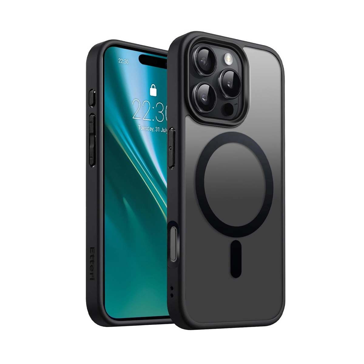Etui Etteri Matt Mag do iPhone 16 Pro 6,3 Czarny