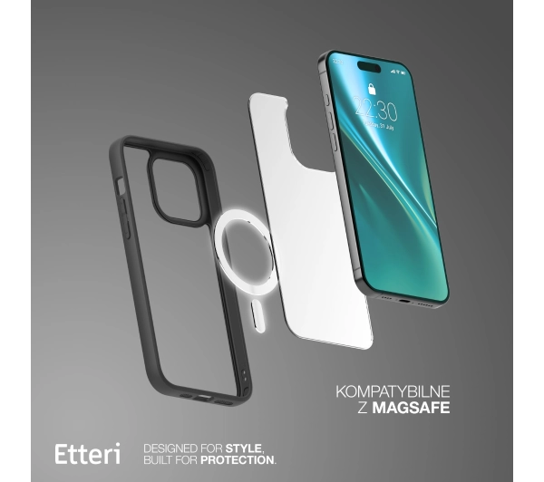 Etteri Matt Mag do iPhone 16 Pro 6,3 Czarny