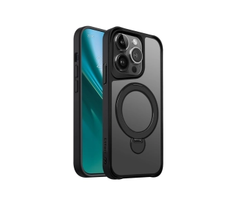 Etui Etteri Matt Mag Ring do iPhone 15 Pro Max Czarny