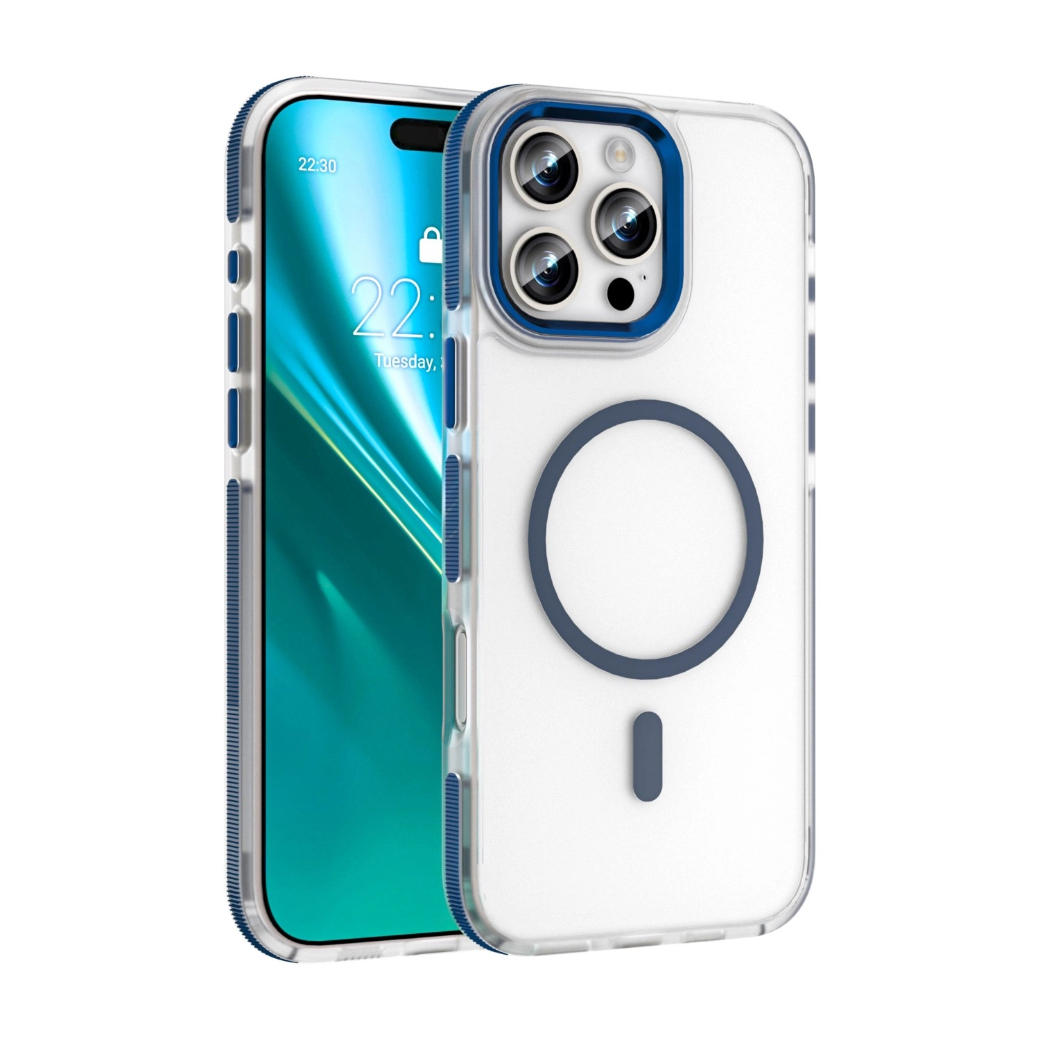 Etui Etteri Icy Mag do iPhone 16 Pro Niebieski