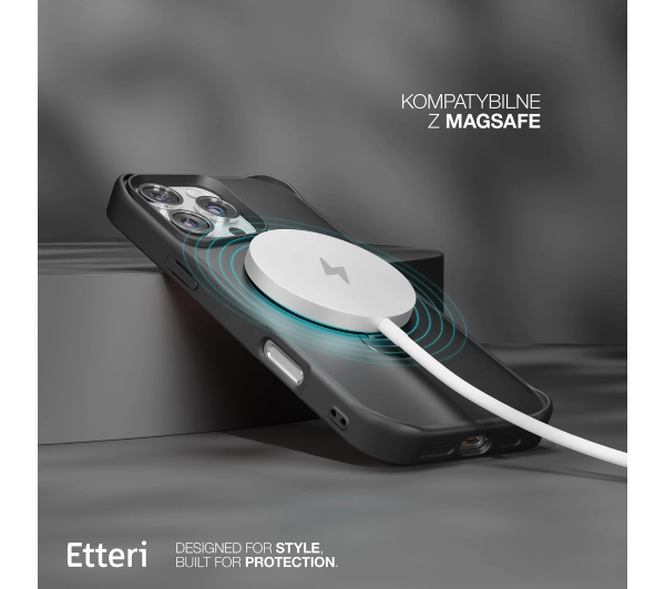 Etteri Matt Mag Ring do iPhone 17 Czarny