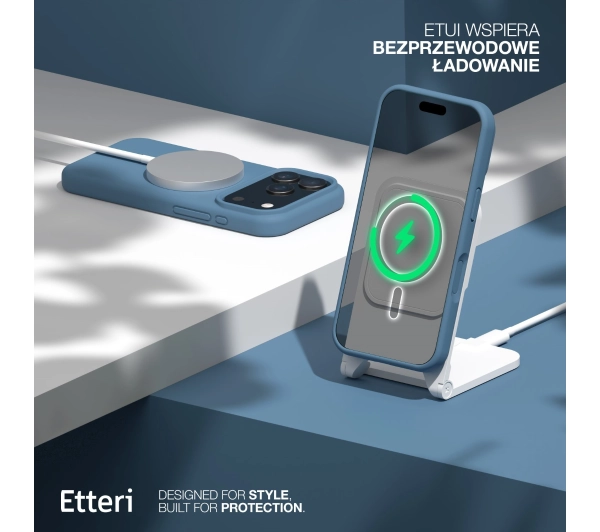 Etteri Silicone Case do iPhone 17 Pro Max Niebieski