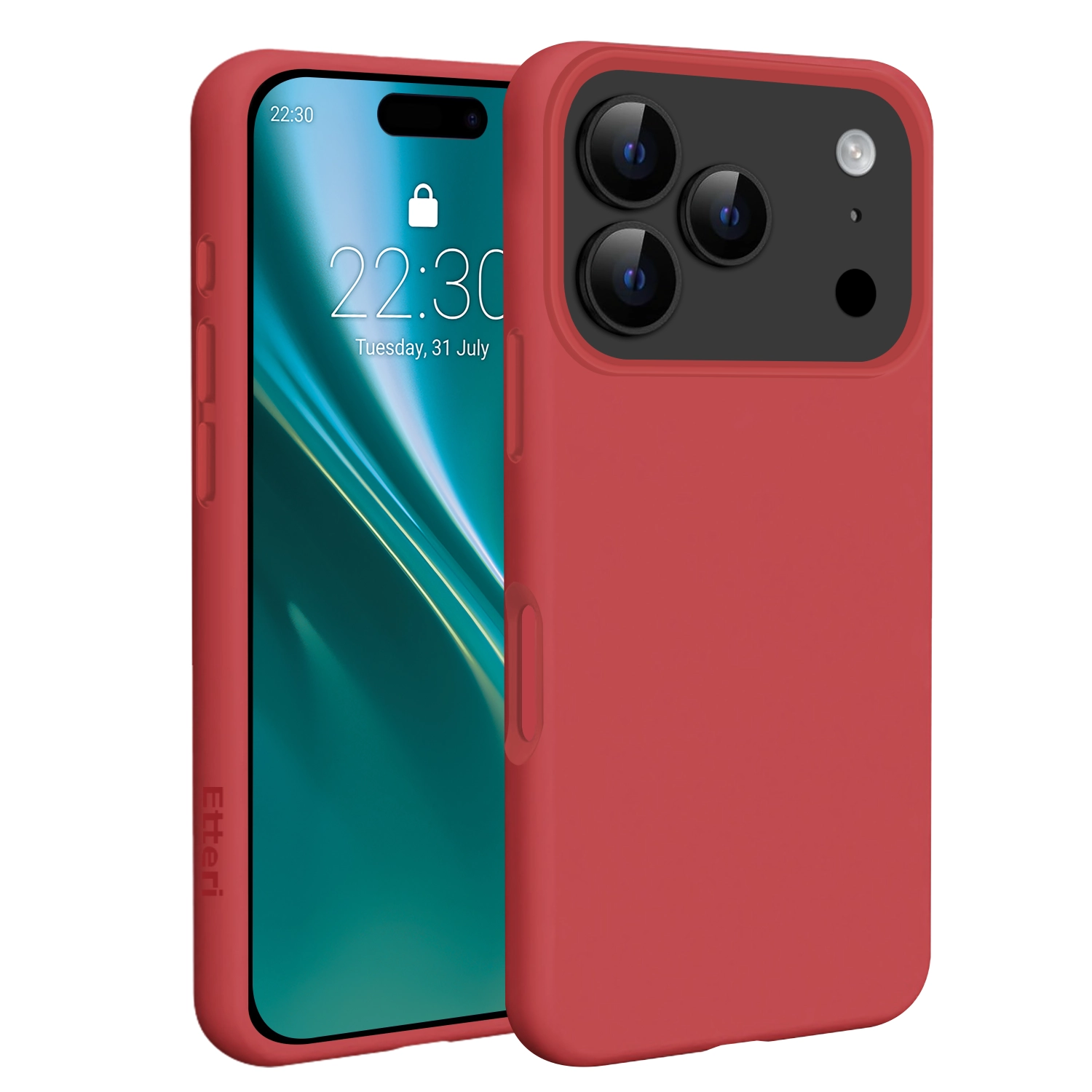 Etui Etteri Silicone Case do iPhone 17 Pro Max Malinowy