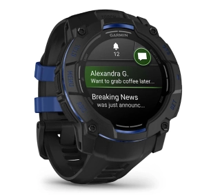 Garmin Instinct 3 50mm GPS Czarno-niebieski - Kup na Raty - RRSO 0%