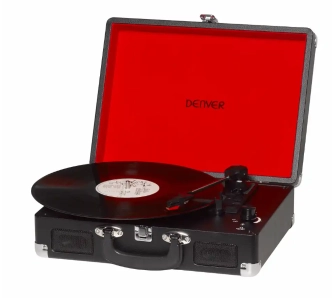 Gramofon Denver VPL-120 Manualny Napęd bezpośredni Czarny