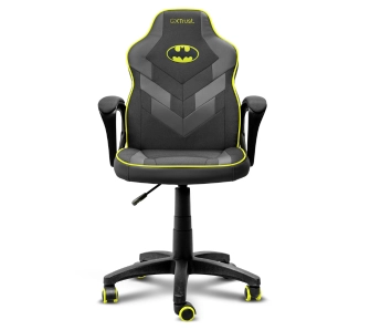 Fotel Trust GXT 703BM Revvo Kids Dla dzieci do 110kg Tkanina Skóra ECO Czarno-żółty Batman