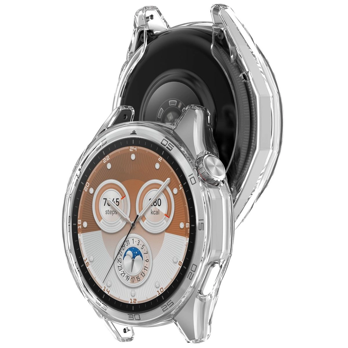 Nakładka na tarczę Bizon Felipe do Huawei Watch GT6 46 mm przezroczysty