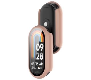 Bizon ze szkłem do Xiaomi Smart Band 10 różowy