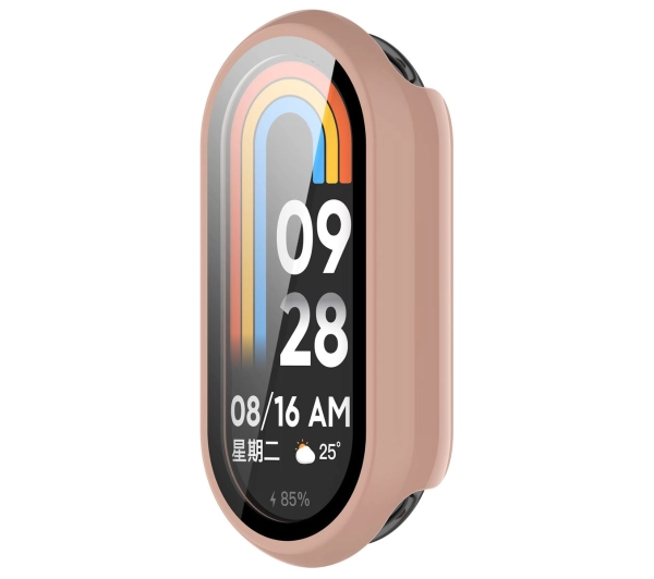 Bizon ze szkłem do Xiaomi Smart Band 10 różowy