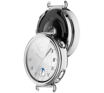 Nakładka na tarczę Bizon Felipe do Huawei Watch GT6 41 mm srebrny