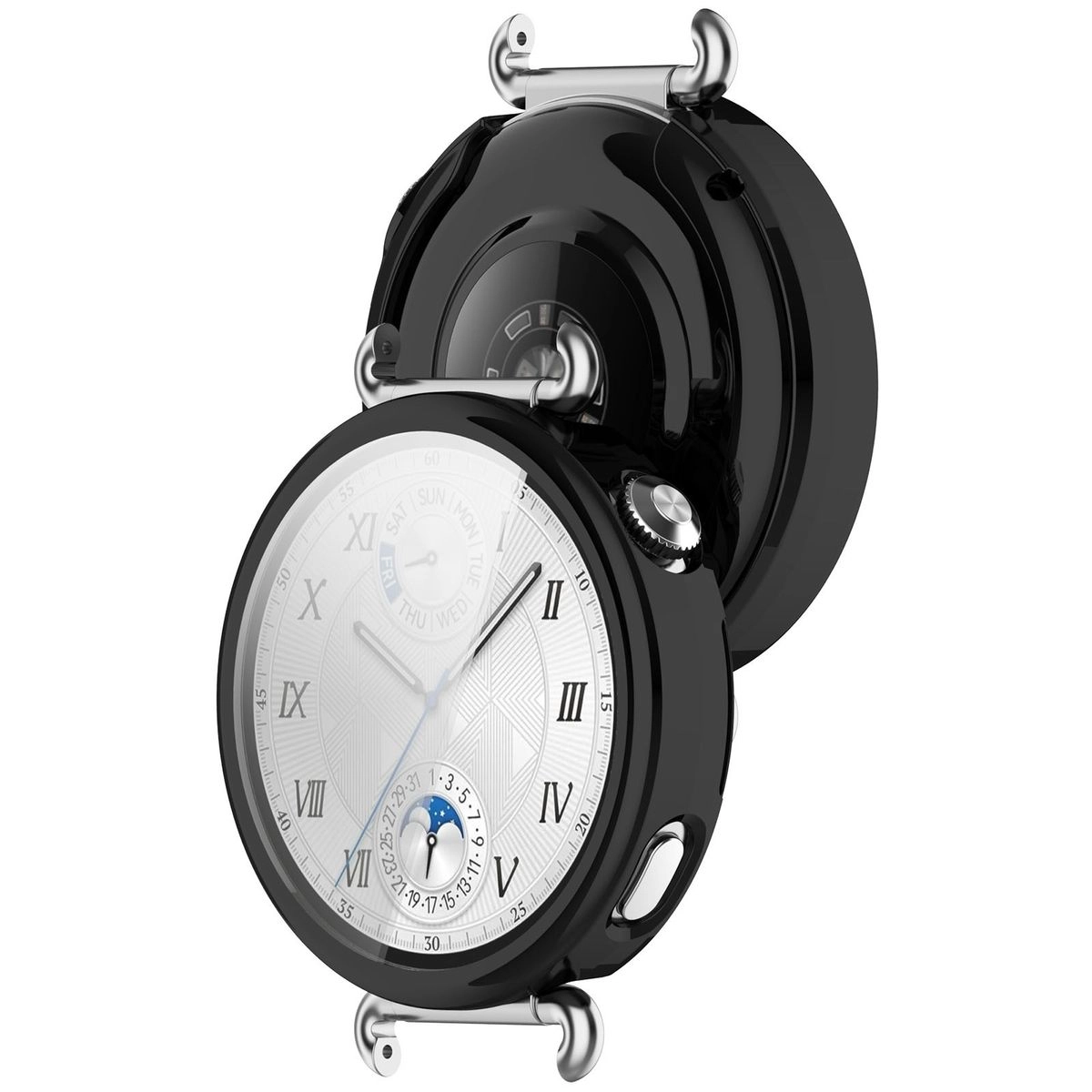 Nakładka na tarczę Bizon Felipe do Huawei Watch GT6 41 mm czarny