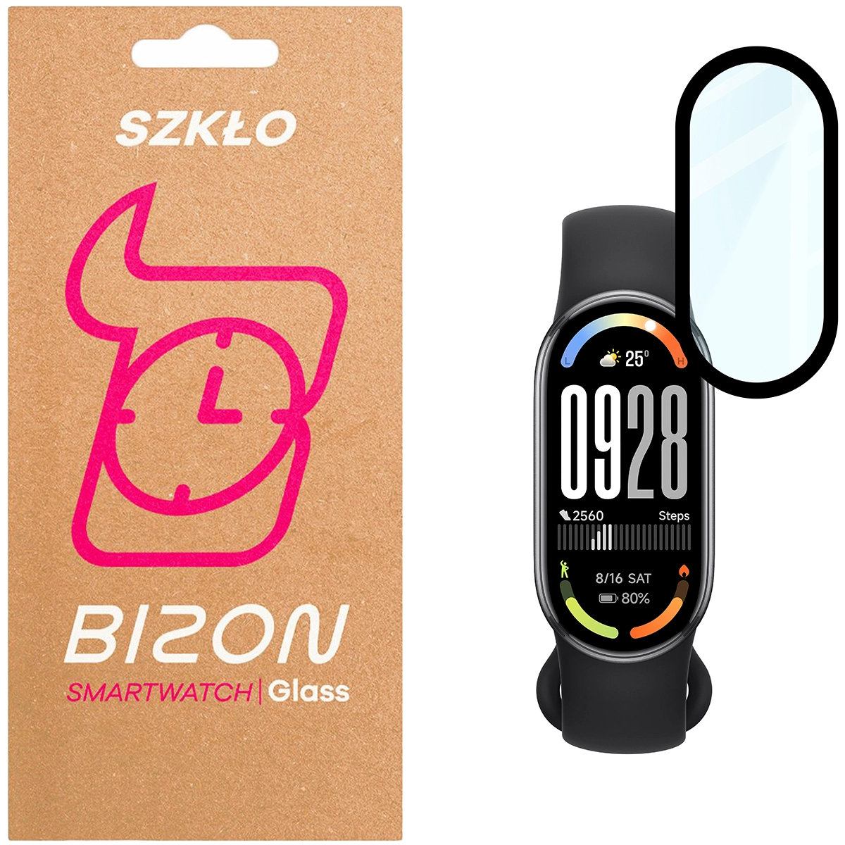 Szkło hybrydowe Bizon Edge Hybrid do Xiaomi Smart Band 10
