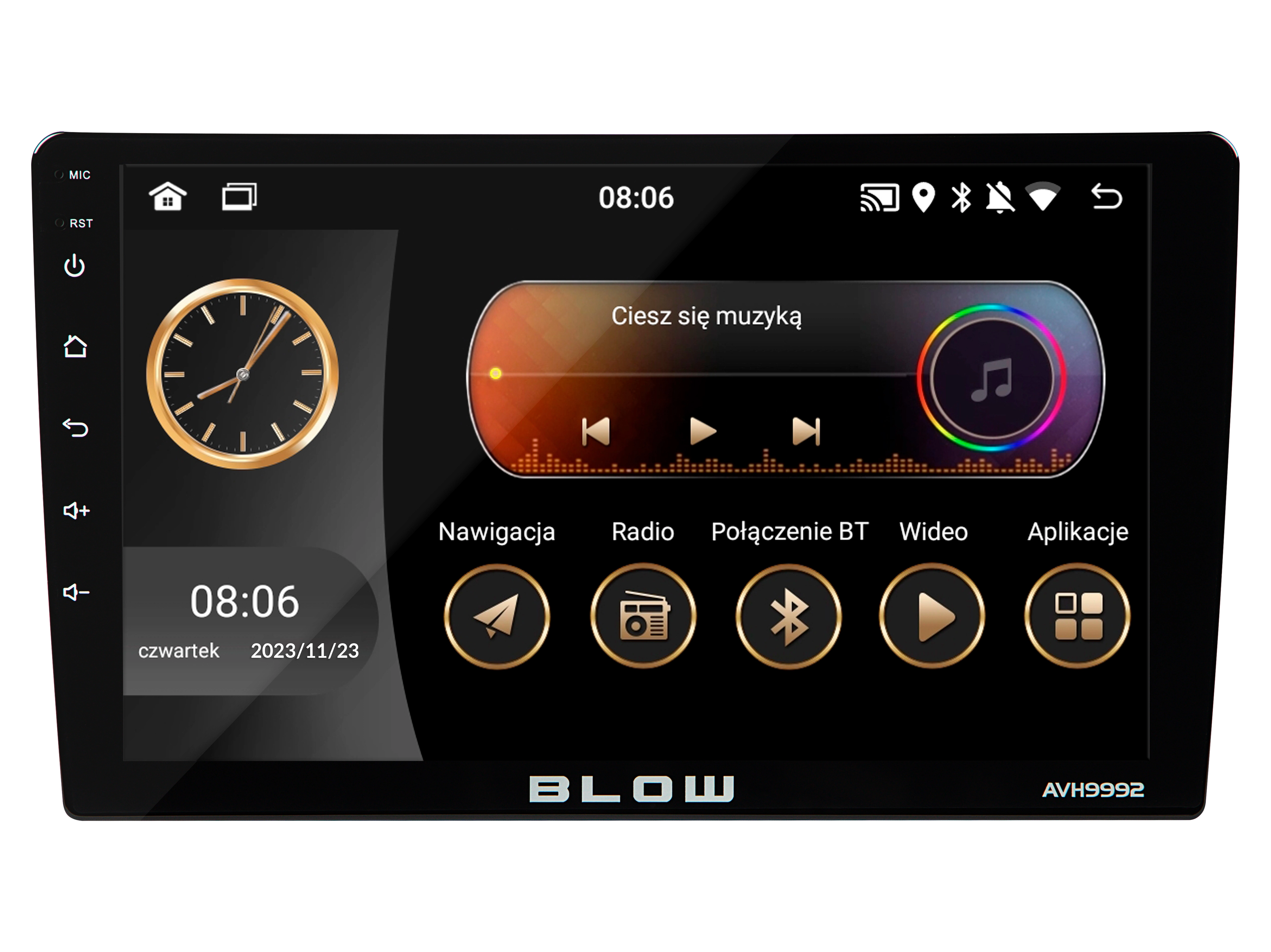 Radioodtwarzacz samochodowy BLOW AVH-9992 z USB/SD 4x50W Bluetooth Android Auto CarPlay