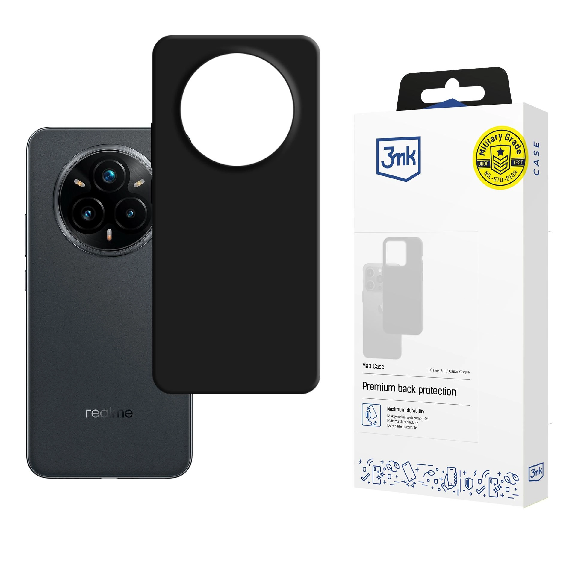 Etui 3mk Matt Case do realme 14 Pro+ Czarny