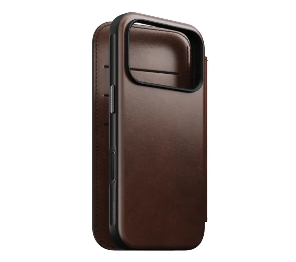 Nomad Modern Leather Folio do iPhone 17 Pro Brązowy - Kup na Raty - RRSO 0%
