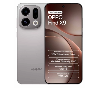 Smartfon OPPO Find X9 12/512GB AI 6,59" 120Hz 50Mpix Tytan