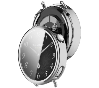 Nakładka na tarczę Bizon Felipe do Xiaomi Watch S4 41mm Srebrny