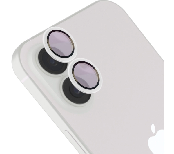 Bizon na aparat z aplikatorem Snap Lens do iPhone 17, biała ramka