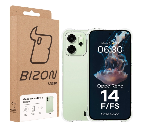Bizon Elastyczne Salpa do Oppo Reno 14 F / FS Przezroczysty