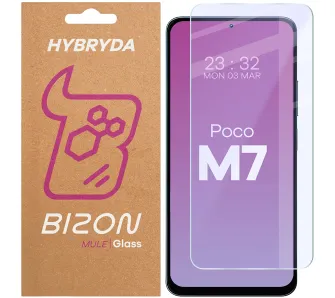 Szkło hybrydowe Bizon Elastyczne Mule do POCO M7 5G