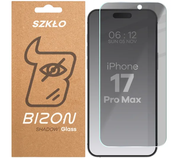 Bizon prywatyzujące Clear Shadow do iPhone 17 Pro Max
