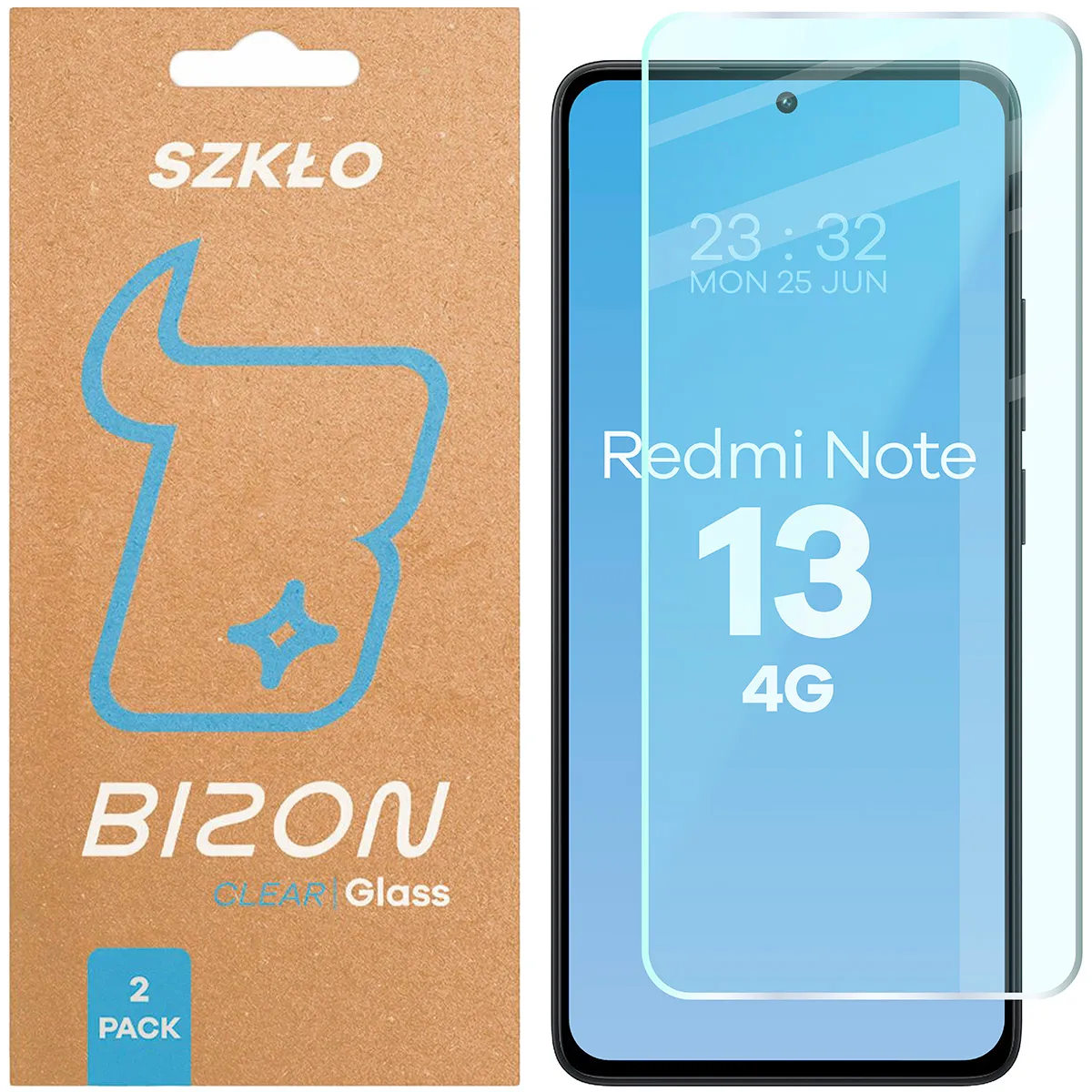 Szkło hartowane Bizon Clear Duo do Xiaomi Redmi Note 13 4G